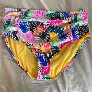 California Waves High Waist Bikini Bottom 3x 22/24